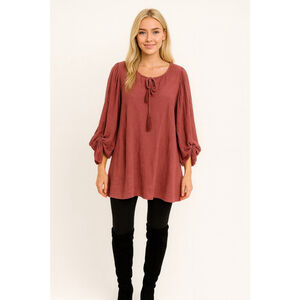 Women's Unbranded Rust Tunic Top S